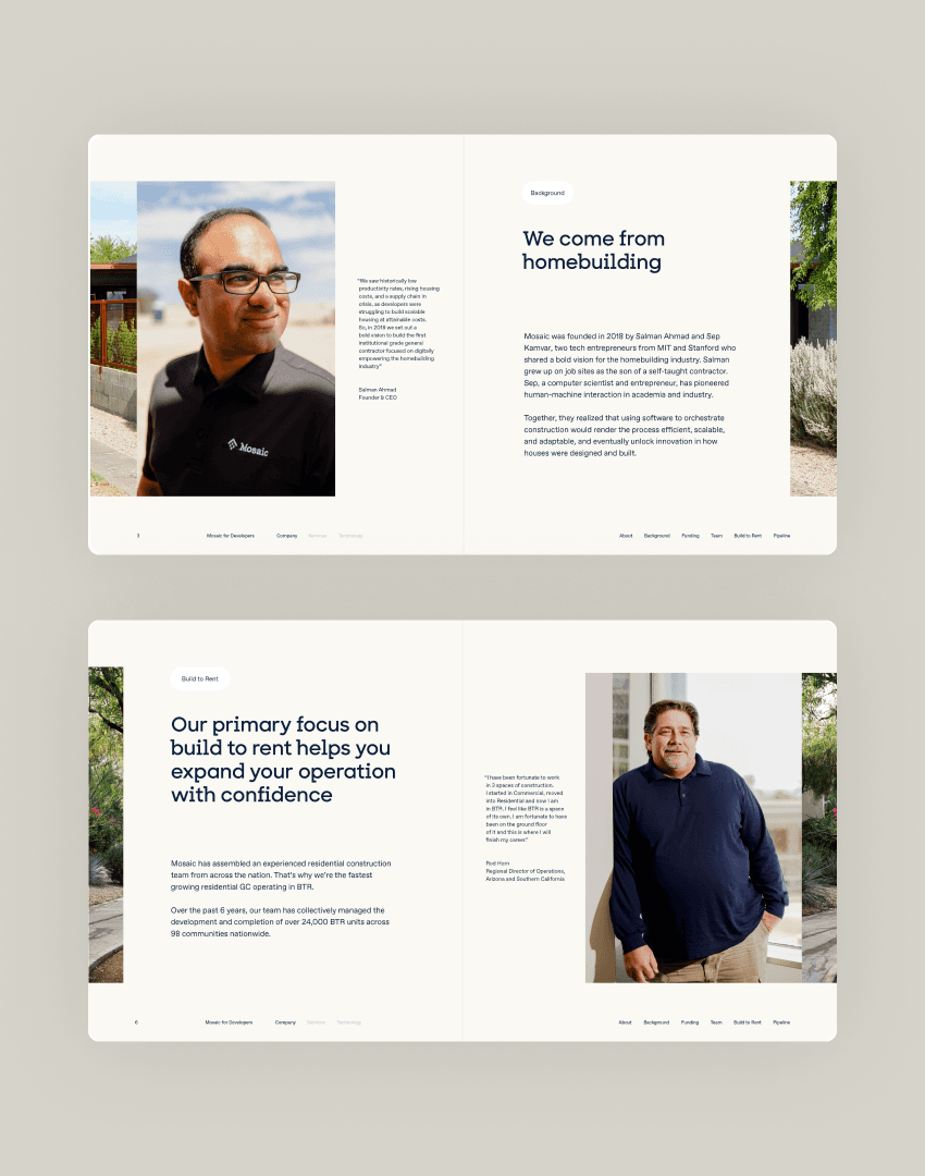Providing strategy and positioning to support the company's growth
