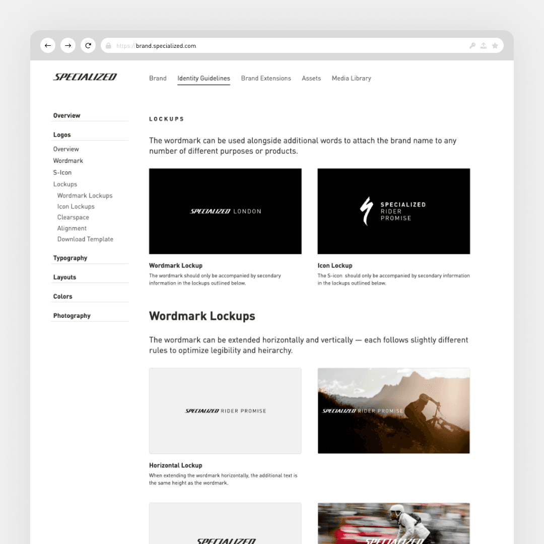 Digital first guidelines built with Frontify